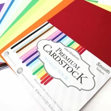 Core'dinations 8.5inx11in Cardstock Paper Basic Colors WORLD TOUR OPENPKG 550934