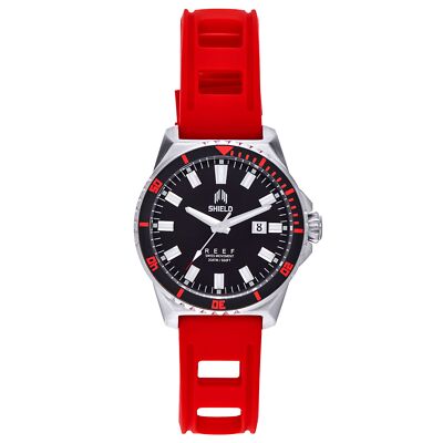 Shield Reef Armband Uhr Mit / Datum - Rot