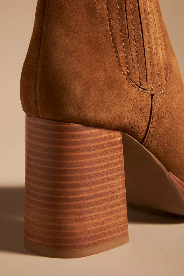 Nuevas botas de corredor Kelsi Dagger para mujer plataforma Chelsea gamuza camel talla 9 M nuevas en caja Foto 3 de 4