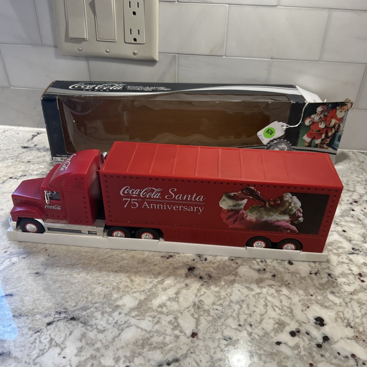 Speedway Coca-Cola Promo Tractor Trailer 75TH SANTA Anniversary