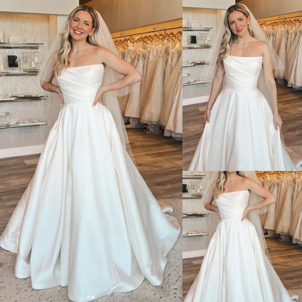 Shiny Lace A-line Wedding Dress Sweetheart Neck Algeria | Ubuy