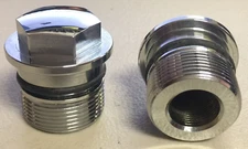 1EA NEW TOP CHROME FORK TUBE BOLT/CAP WITH ORING REF 90123-300-000 358C
