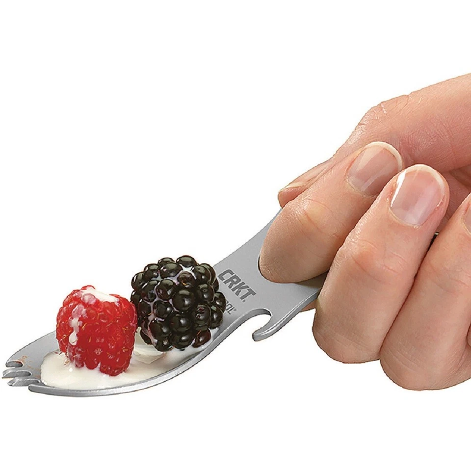 CRKT - Herramienta Eat N - Utensilio de camping de acero inoxidable - NUEVO Foto 3 de 4