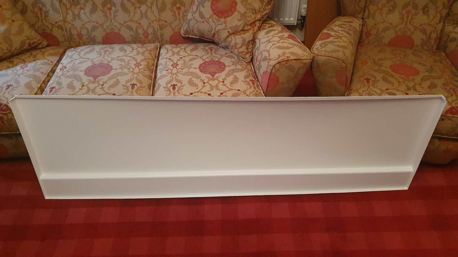 New Modern High Gloss White Acrylic Bath Panel Front Side (1700 x 510