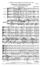 Achieved Is the Glorious Work (from The Creation) Choral SATB Fra