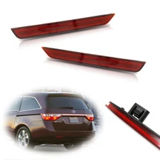 JDM style Red Lens Rear Bumper Reflectors Light Kit For 2011-2017 Honda Odyssey 