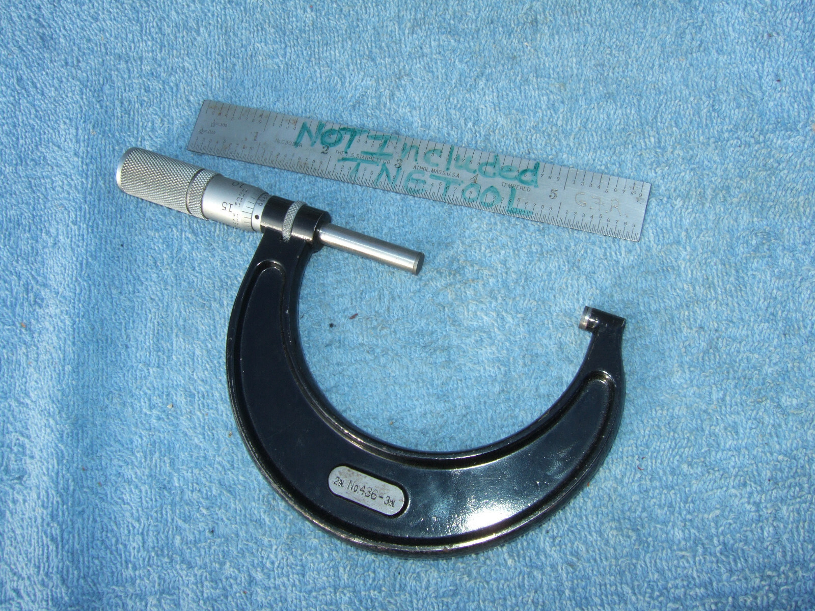 STARRETT T436XFL3 MICROMETER VINTAGE 23" 0001" TOOLMAKER MACHINIST