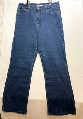 Levi's jeans womens 14 512 high rise perfectly slimming bootcut 30 x 30 blue
