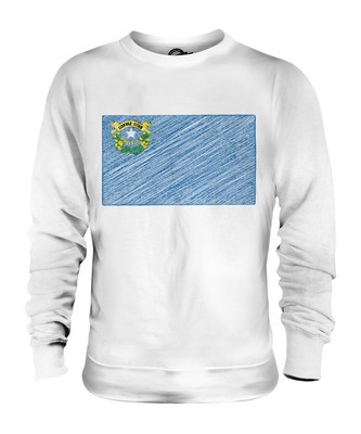 BUNDESSTAAT NEVADA KRITZELTE FLAGGE UNISEX SWEATER PULLOVER PULLI HERREN DAMEN