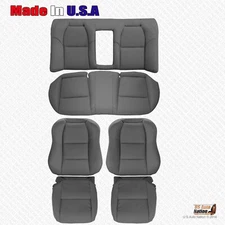 Fits 2004 Acura TL Driver Passenger Replacement Perforated Leather Cover Dk Gray