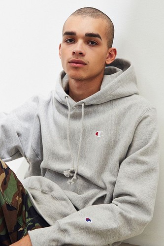 champions grey hoodie