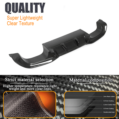 Diffusore posteriore in carbonio diffusore paraurti attacco posteriore per BMW F87 M2 Coupè 2016-20 - Foto 5 di 9