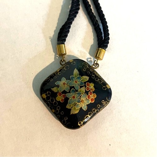 8" Vintage Marine Cloisonne Anhänger an Marine Seil Halskette - Bild 3 von 4