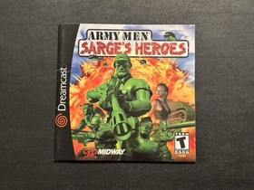 Army Men: Sarge's Heroes (Sega Dreamcast, 2000) CIB Complete Reg Card Tested