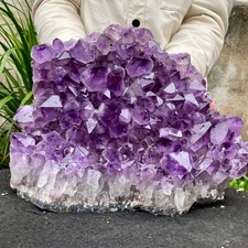 22.13LB Natural Amethyst cluster quartz crystal Raw mineral specimen Healing