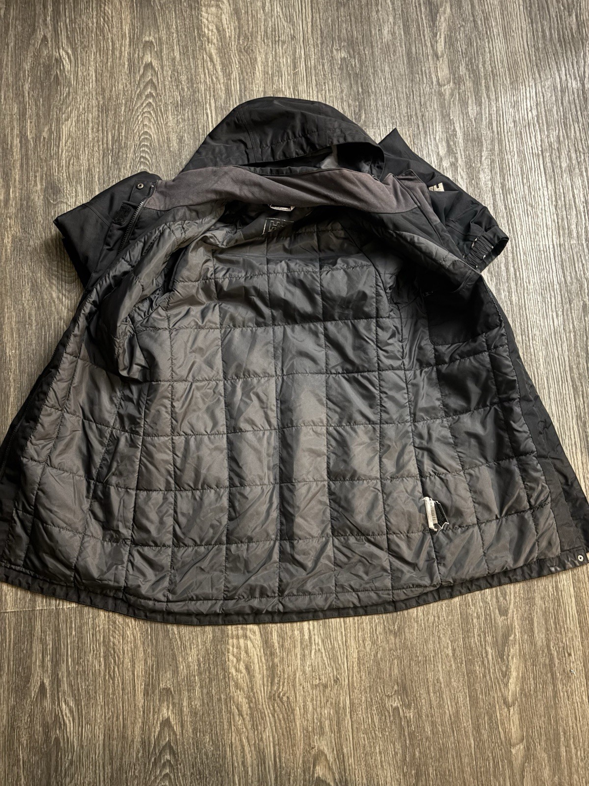 Helly Hansen Jacket S Solid Black Full Zip Size S… - image 5