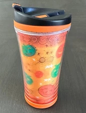 Starbucks 2007 Halloween 8oz Travel Mug Pumpkin Jack O Lantern Fall Collectible