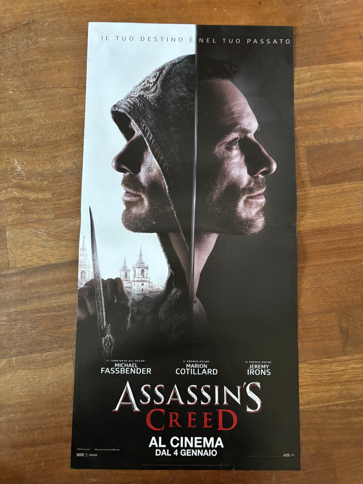 Locandina originale film Assassin's Creed (2016) - Regia di Justin Kurzel