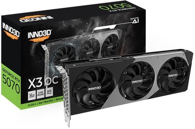 INNO3D GeForce RTX 5070 X3 OC 12GB Grafikkarte 3xDP/HDMI