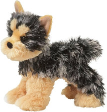 Yorkshire Terrier Plush Stuffed Animal, 8in, Gray Tan