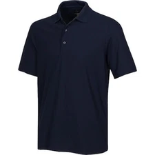 NEW Greg Norman Pro-Tech Micro Pique Polo - Navy - S