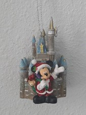 NEW Disney Parks Disney Christmas Ornament Santa Mickey, Cinderella Castle