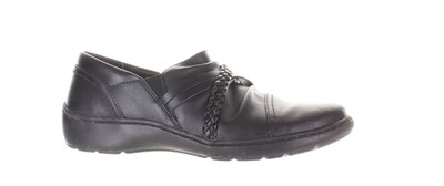 Clarks Womens Cora Braid Black Casual Flats Size 8 (7804665)