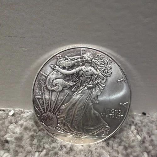 2013 american eagle silver dollar uncirculated. One Troy Oz!