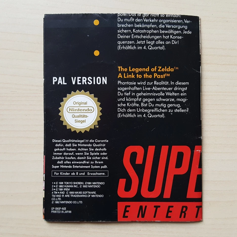 Super Nintendo SNES Flyer Mini Poster Werbeflyer Insert GP-SNSP-NOE - Bild 2 von 2