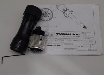 Turck B 7181-0/21 Mini-Fast Field Attachable Circular Connector