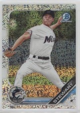 2019 Bowman Draft Chrome Sparkles Refractor Will Stewart #BDC-49 0c2