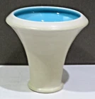 Rookwood Pottery Arts & Crafts 2268E Flared Vase c 1919 Ivory Turquoise Glaze