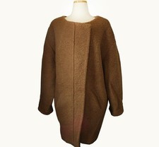 Isabel Marant Camel Boucle Zip Coat 5566 28087811