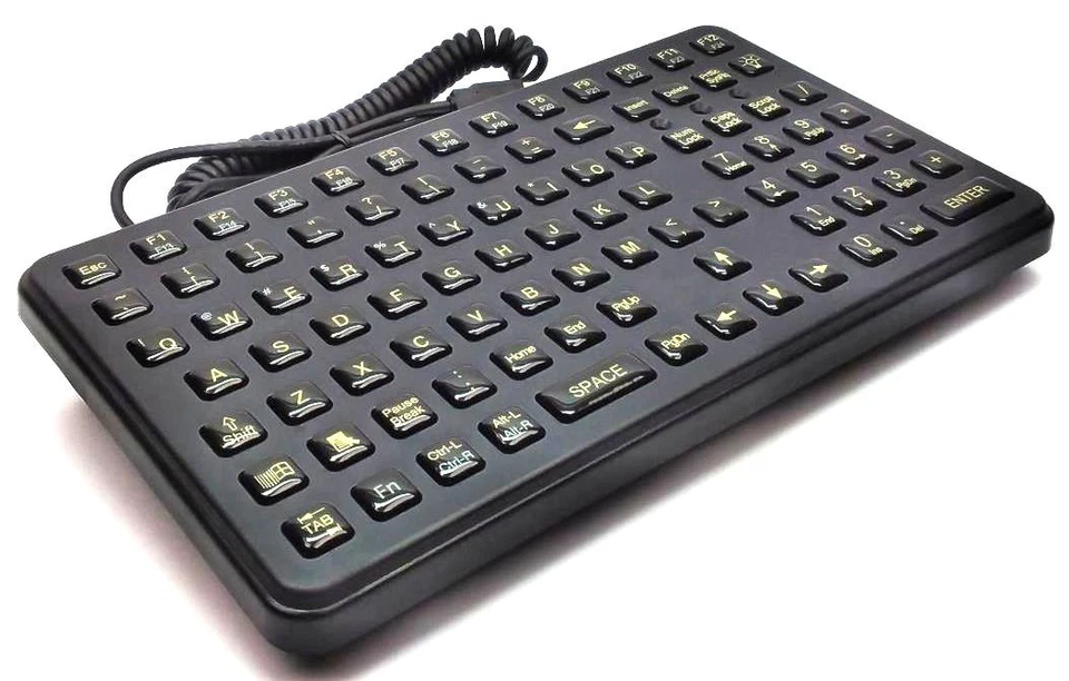 iKey Industrial Rugged Keyboard Backlit Small Footprint Epoxy Keycaps SL-91-USB - Image 2 of 4