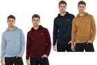 2Pack Hoodie Mens Plain Hooded Sweatshirt Top Men Pullover Hoody Jumper S-3XL