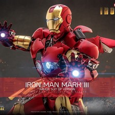 1/6 Marvel Iron Man Mark III Armor Suit Up Version Fig Hot Toys 914708 MMS825D72