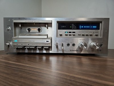 Vintage Pioneer CT-F750 Single Compact Cassette Tape Deck Powers