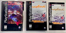 Wipeout PS1 1995 Psygnosis Racing  Longbox Case With Manual And Rare Slip Cover