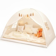 Twin Bed Tent for Kids, Indoor Privacy Toddler Sleeping Canopy with Mesh Wind...