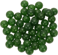 45 StüCk 6Mm Naturstein Perlen DunkelgrüN, Runde Aventurin Edelstein Perlen Set
