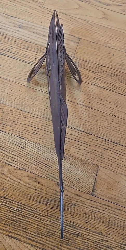 Arte en metal Walleye escultura peces lago hogar cabaña decoración 18 pulgadas Foto 3 de 4