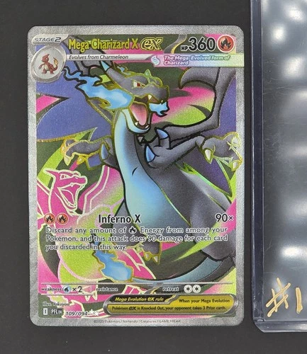 Mega Charizard X ex 109/094 Me02: Phantasmal Flames Holo