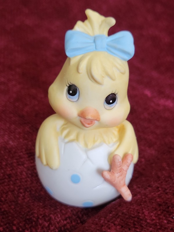 Vintage Napco Lefton Japan Happy Easter Egg Boy Girl Chick Duck Figurine Kitschy