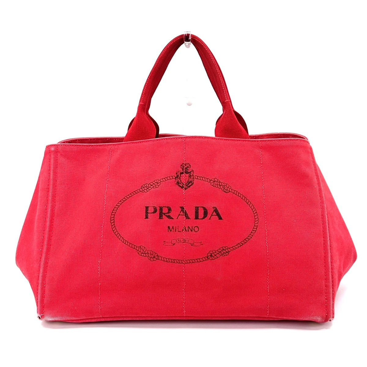 PRADA Canapa Tote Red Bags & Handbags for Women for sale | eBay