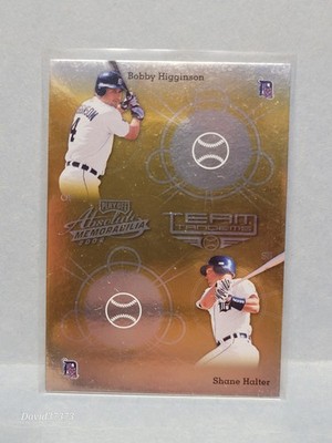 2002 Absolute Memorabilia Team Tandems Bobby Higginson, Shane Halter #TT-12 GOLD