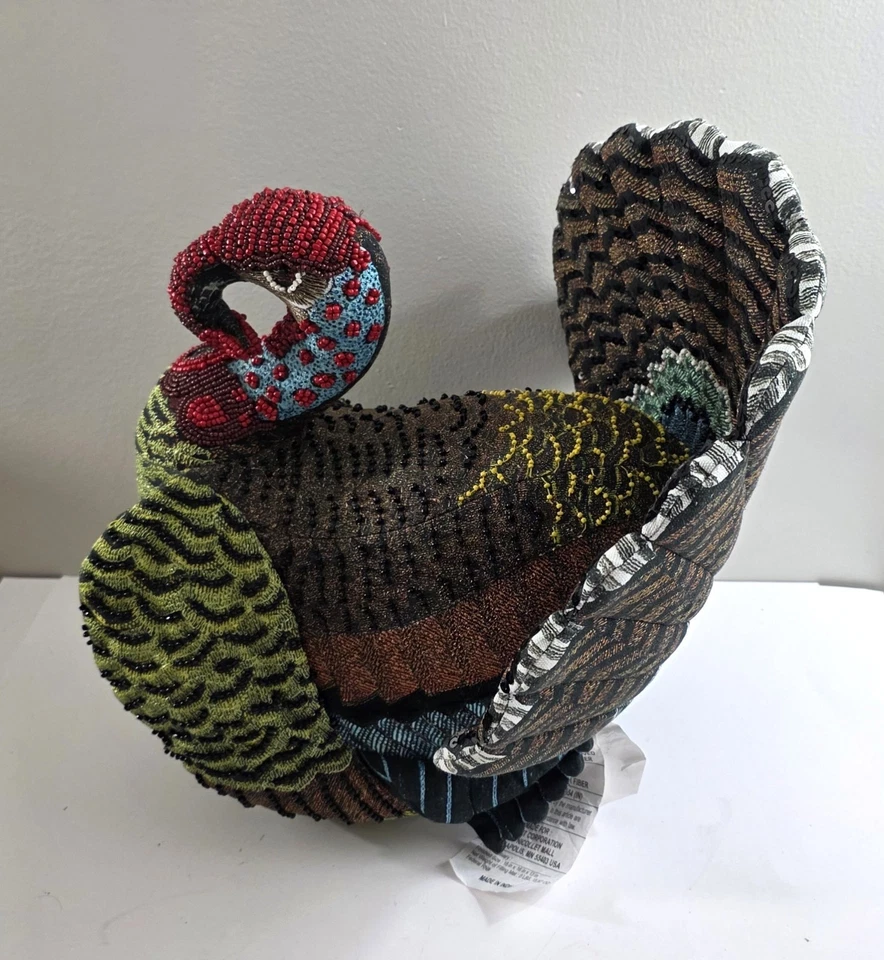 Almohada de pavo con cuentas John Derian Target 2023 16" Foto 3 de 4