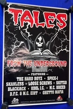 VTG 1996 Tales from Underground PROMO POSTER 22x32in Hard Boyz/Spice 1/MC Eiht