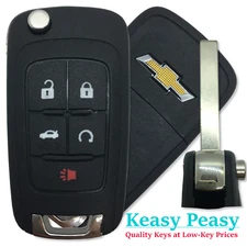 Like New OEM 2013-2016 Chevrolet Malibu Flip Key Remote Fob With New Uncut Blade