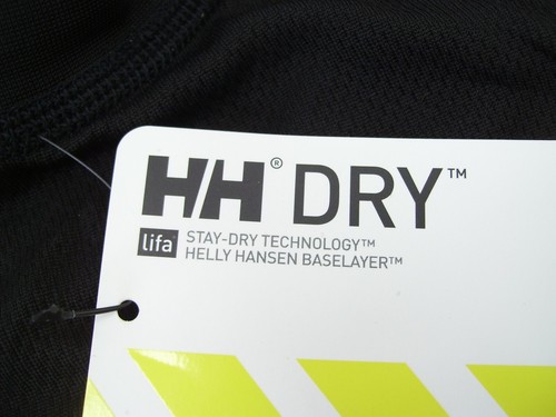 PERFORMANCE MENS THERMAL TOP HELLY HANSEN BLACK BASELAYER HH DRY - Picture 7 of 12
