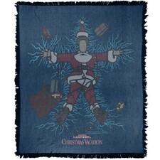 Christmas Vacation Blanket, 50"x60" Griswold's Lights Woven Cotton Blend Throw